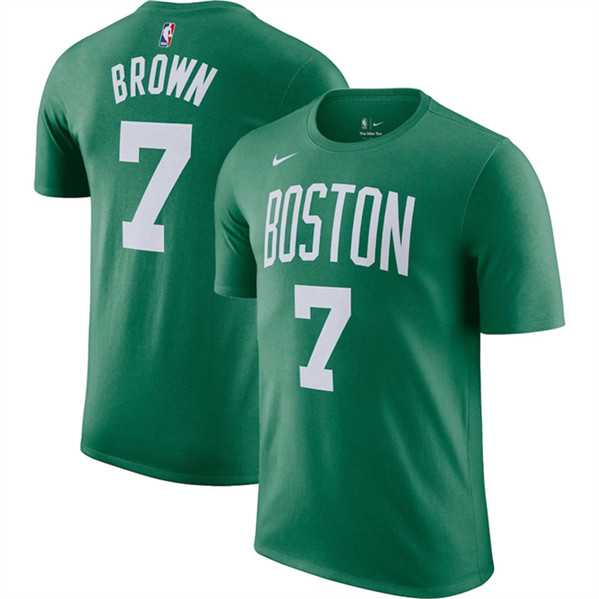 Men's Boston Celtics #7 Jaylen Brown Green Name & Number T-Shirt,We sell and wholesale Men's Boston Celtics #7 Jaylen Brown Green Name & Number T-Shirt on line form chian!